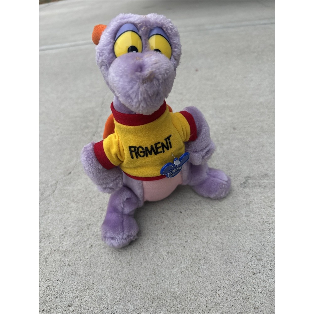 Figment Disneyland Disneyworld 6" 1982 New Plush Doll Stuffed Animal Blue Tag‎
